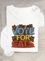 Vote For Cats Casual Long Sleeve Shirt