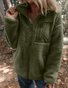 Loose Plain Lambswool Simple Jacket