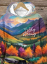 Retro Southeast Strong When You Go Through Deep Waters, I Will Be With You Isaiah 43:2 Tennessee Georgia, South Carolina, North Carolina, , Virginia, Florida Print Hoodie