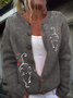Women's Funny Cat Print Cardigan