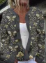 Bee flower button cardigan