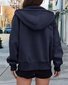 Hoodie Loose Plain Vintage Jacket