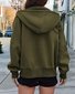 Hoodie Loose Plain Vintage Jacket
