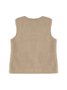 Plain Crew Neck Casual Loose Vest