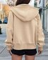 Hoodie Loose Plain Vintage Jacket