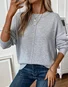 Crew Neck Casual Loose Sweater