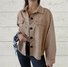 Casual Shawl Collar Plain Jacket