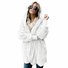 Plain Hoodie Casual Loose Leather & Faux Leather