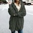 Plain Hoodie Casual Loose Leather & Faux Leather