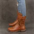 Plain Suede Autumn Riding Boots
