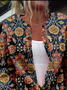 Crew Neck Casual Ethnic Jacket