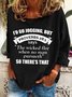 Christian Running Proverbs 28 1 Casual Sweatshirt