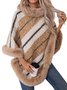 Fur Collar Elegant Cloak