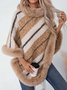 Fur Collar Elegant Cloak
