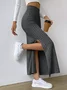 Simple Tight Plain Skirt