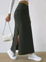 Simple Tight Plain Skirt