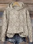 Hoodie Loose Casual Floral Sweatshirt