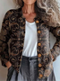 Ethnic Knitted Ethnic Crew Neck Cardigan