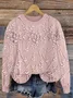Casual Floral Sweatshirt