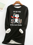 On My Way To Buy More Books Casual Fluff Fleece Fabric Sweatshirt