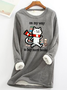 On My Way To Buy More Books Casual Fluff Fleece Fabric Sweatshirt