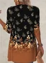 Women's Retro Elegant Gradient Print Long Sleeve Shawl Cardigan