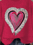 Valentine's Day Fashion Heart Long Sleeve Sweater
