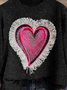 Valentine's Day Fashion Heart Long Sleeve Sweater