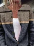 Multicolor Block Ethnic Knitted Loose Cardigan
