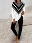 Geometric Print Casual Suit