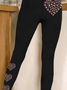 Women's Valentine's Day Heart Print Tights