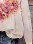 Heart Print Long Sleeve Sweatshirt