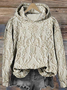 3D Printing Hoodie Vintage Loose Hoodie