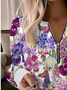 Floral Print Long Sleeve Sweatshirt