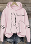 Love Pony Art Leisure Hoodie