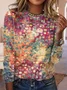 Casual Long Sleeve Round Neck T-Shirt