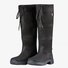 Leather Contrast Stitching Winter Cotton-Padded Boots