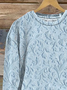 Women's Spring Floral Casual Print Long Sleeve Crew Neck Sweatshirt
