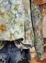 Women's Floral Spring Casual Print Long Sleeve Crew Neck Sweatshirt