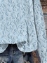 Women's Spring Floral Casual Print Long Sleeve Crew Neck Sweatshirt