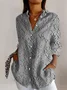 3D retro floral long sleeved shirt