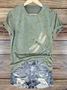 Cotton Crew Neck Casual T-Shirt