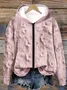 3D Printing Floral Embroidered Lace Cozy Full Zip Hoodie