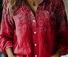 Vintage Ethnic Print Blouse