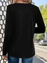 V Neck Casual Dandelion Regular Fit T-Shirt