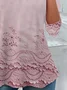 Women's Floral Spring Print Casual Round Neck Tunic Long Sleeve T-Shirt