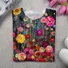 Women's Floral Spring Print Casual Round Neck Long Sleeve T-Shirt