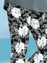 Women's Floral Spring Print Casual Leggings