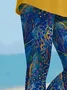 Women's Floral Spring Print Casual Leggings