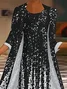 Women's Spring Floral Print Casual Print Two Piece Dress